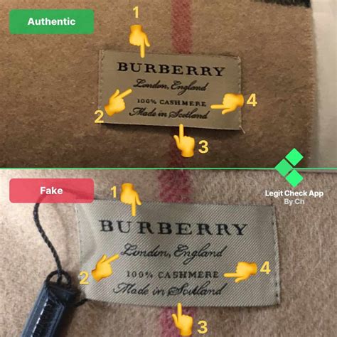 how to tell real burberry scarf from fake|authentic burberry scarf tag.